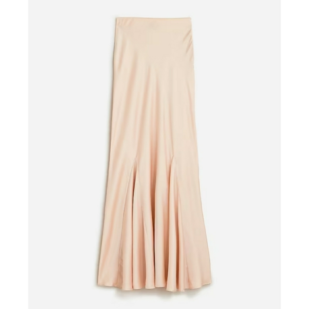 J.Crew Collection drapey slip skirt in featherweight satin - Picture 7 of 15